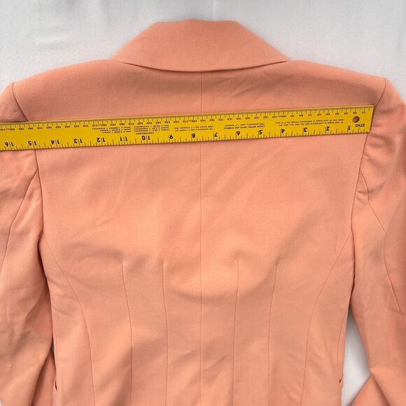 Halogen Single-Breasted Long Sleeve Blazer Business Pockets Peach Pink Women XS - Picture 10 of 13